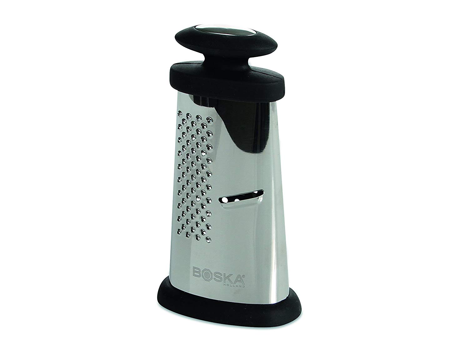 Boska Trio Formaggio/Table Grater for Hard Cheeses/Multifunctional / 3 Different Graters/Silver/Black / 6.3" - Image 4