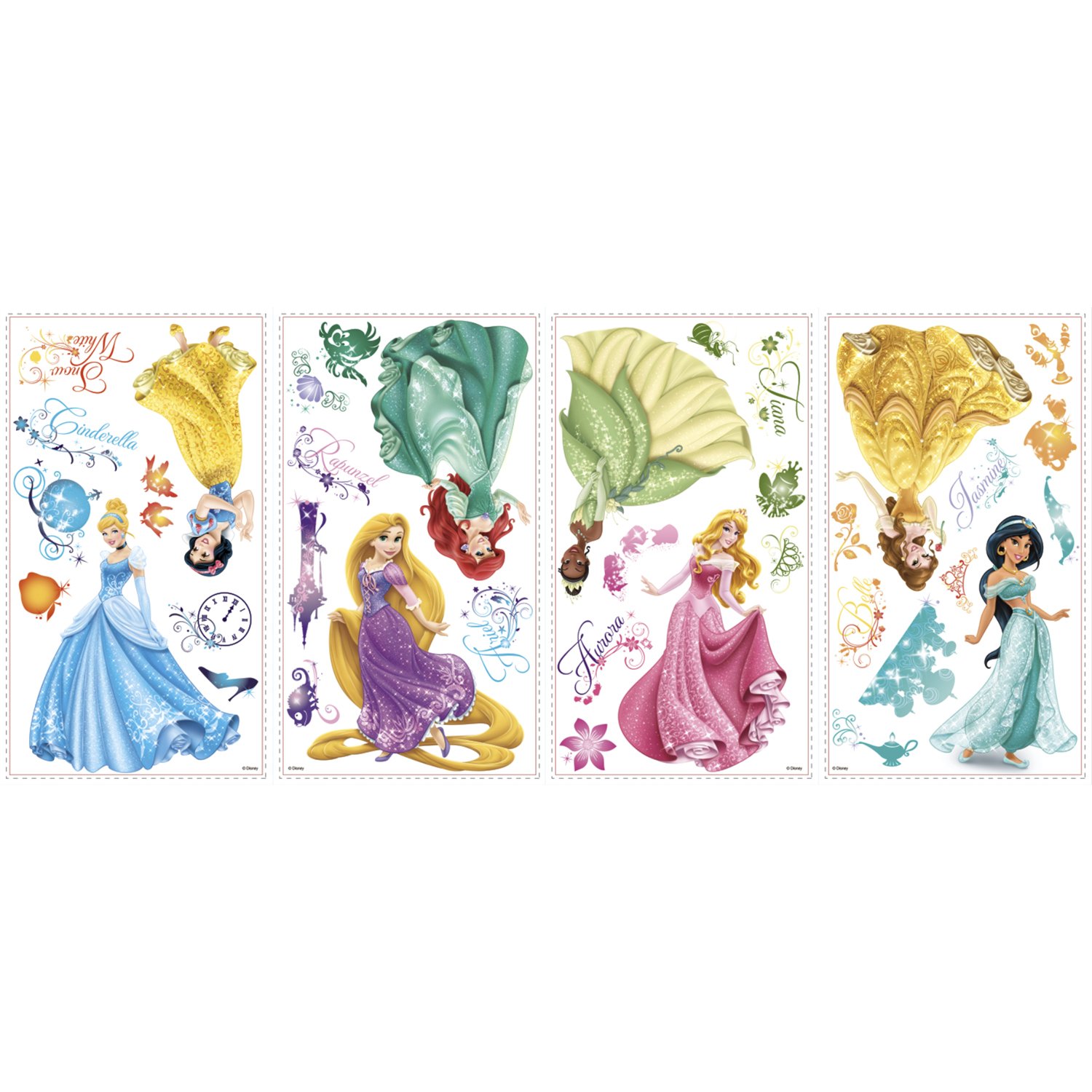 RoomMates RMK2199SCS Disney Princess Royal Debut Peel and Stick Wall Decals 10 inch x 18 inch - Image 3