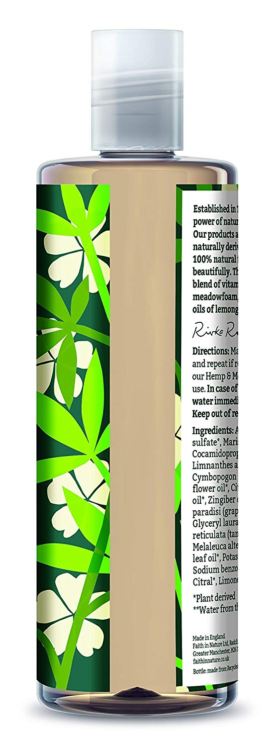 Faith In Nature Natural Hemp and Medowfoam Conditioner, Restoring, Vegan and Cruelty Free, No SLS or Parabens, For Normal to Dry Hair, 400 ml - Image 3