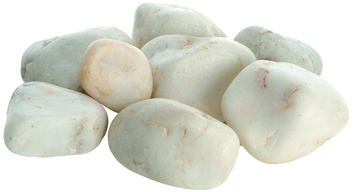 biOrb Feng Shui White Marble Aquarium Pebble Set, 2 lb