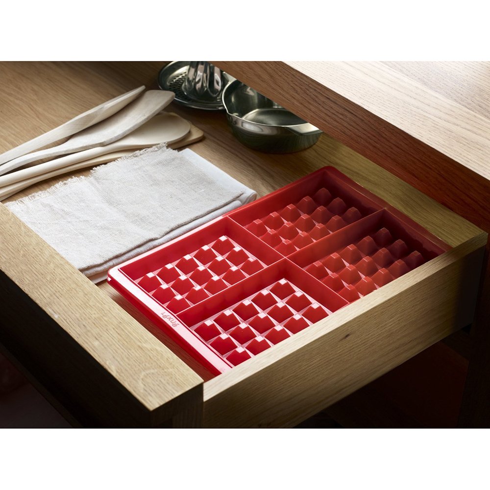 Lékué Waffle Mould, Set of 2, Red,0215000R01M017 - Image 2
