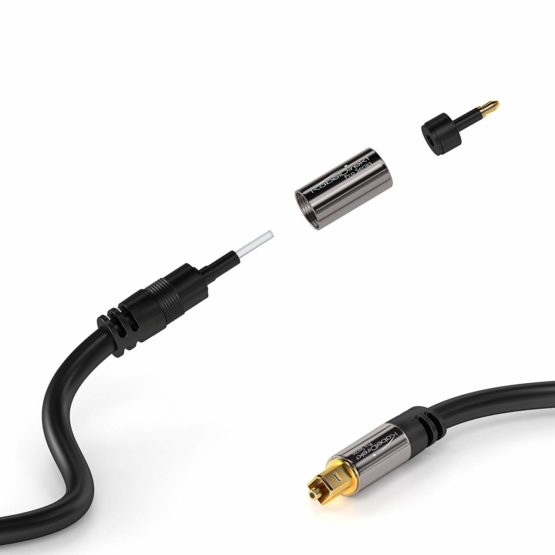 KabelDirekt – 10m – Mini-TOSLINK cable (digital audio cable, optical, TOSLINK to Mini-TOSLINK, fiber optic, transmits digital audio signals to TVs/amplifiers/Hi-Fi systems, black) - Image 3