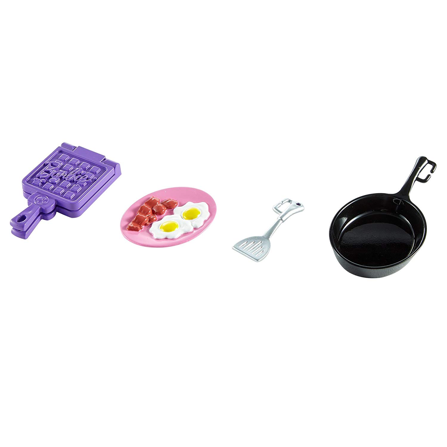 Mattel Barbie FHP70 Cooking & Baking Kitchen Utensil with Breakfast, Purple, Piccolo - Image 4