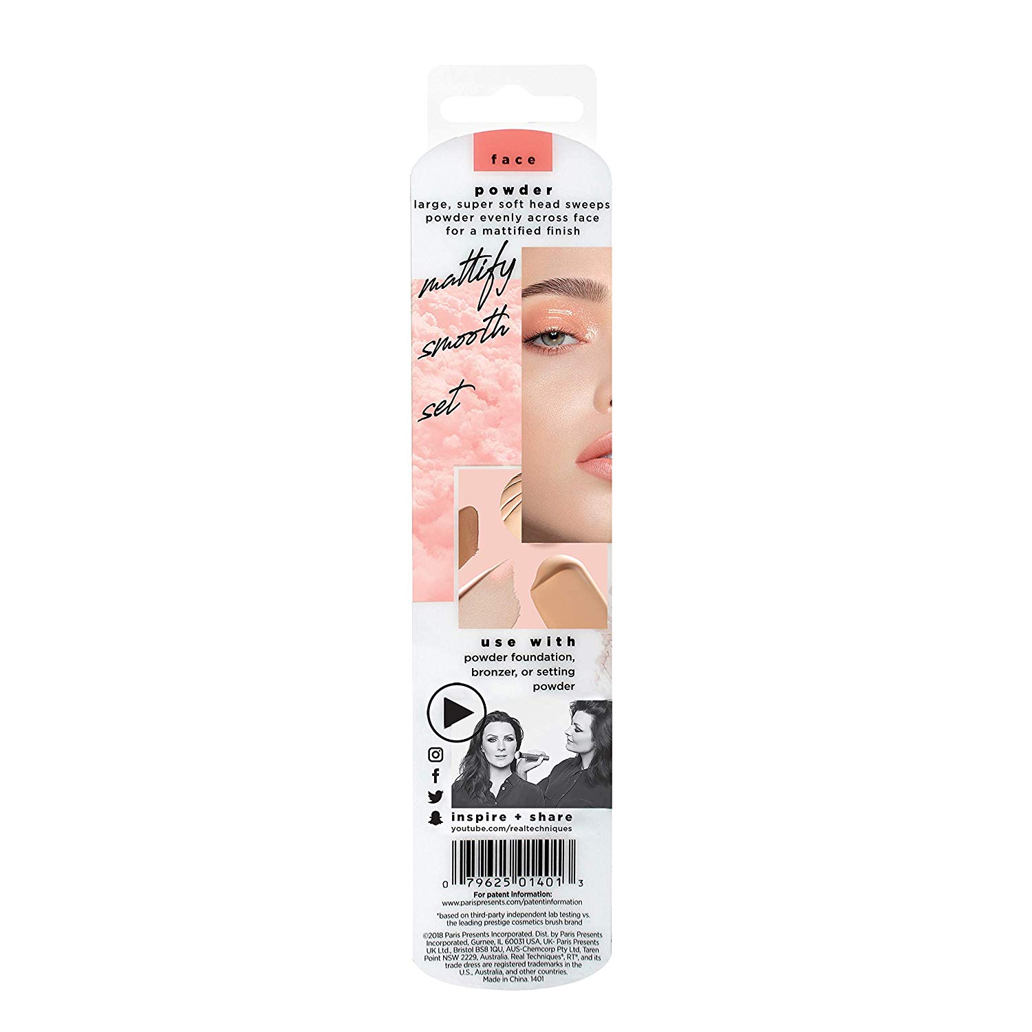 Real Techniques Ultra Plush Face Brush, large, soft, fluffy makeup tool for powder, bronzer, or blush, vegan - Image 2