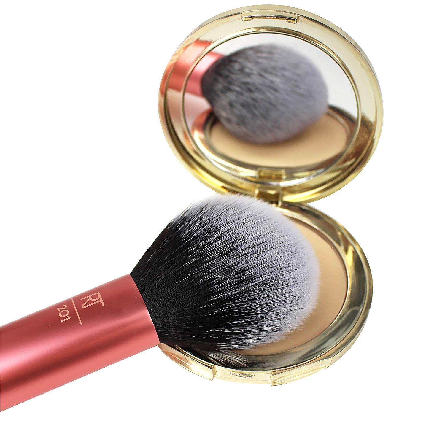 Real Techniques Ultra Plush Face Brush, large, soft, fluffy makeup tool for powder, bronzer, or blush, vegan - Image 3