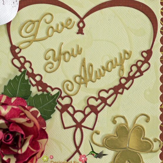 Cheery Lynn Designs Die Love You More, 4 x 3.75-inch, Acrylic, Multicoloured, 0.1 x 4.4 x 6.15 cm - Image 2