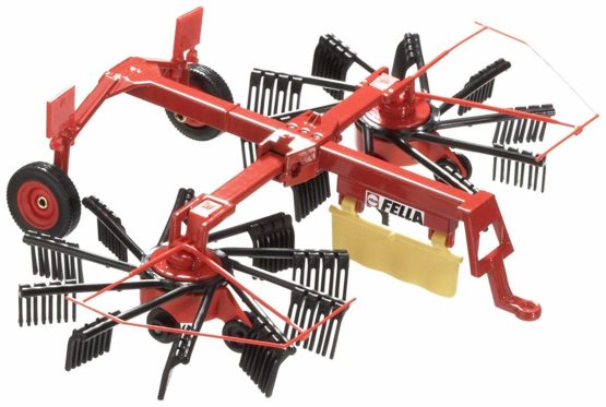 siku 2451, Fella Whirl Rake, 1:32, Metal/Plastic, Red, Movable and foldable rotors - Image 3