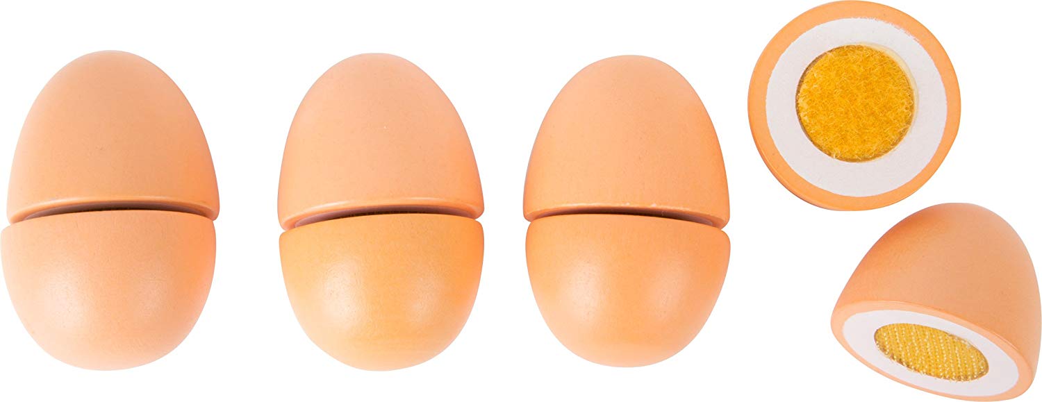 Small Foot 10591 Wooden Eggs as An Ideal Accessory to The Merchant's Shop in Original Egg Cardboard - Image 3