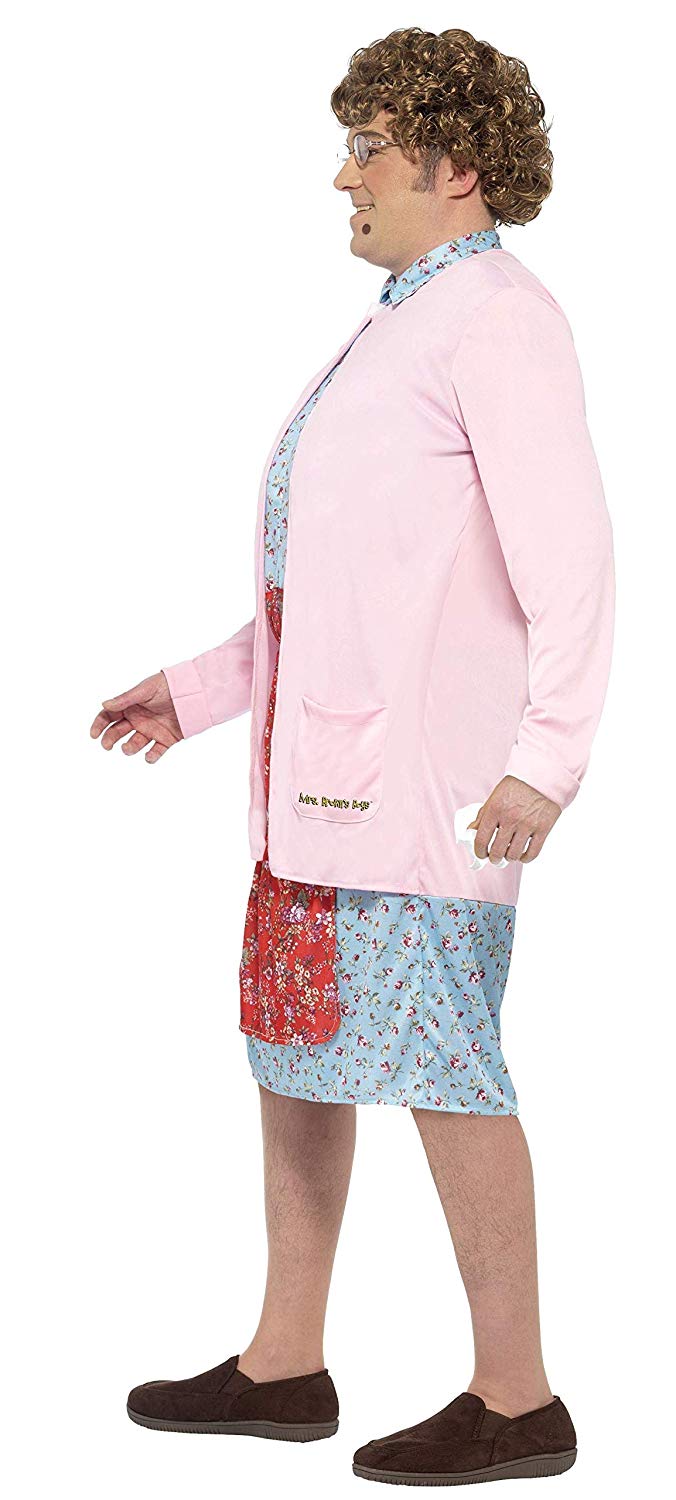 Smiffys Adult Official Mrs Brown's Boys TV Show Costume - LARGE, Pink, Men: Large - Image 2
