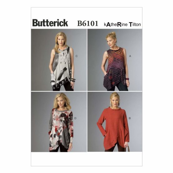 Butterick Patterns 6101 ZZ Sizes Large 16 - 18/ Extra-Large 20 - 22/ Extra-Large 24 - 26 Misses Tunic