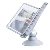 Durable Sherpa Motion Display Unit Rotating with 10 Panels 10 Tabs Titanium Ref 5587/37