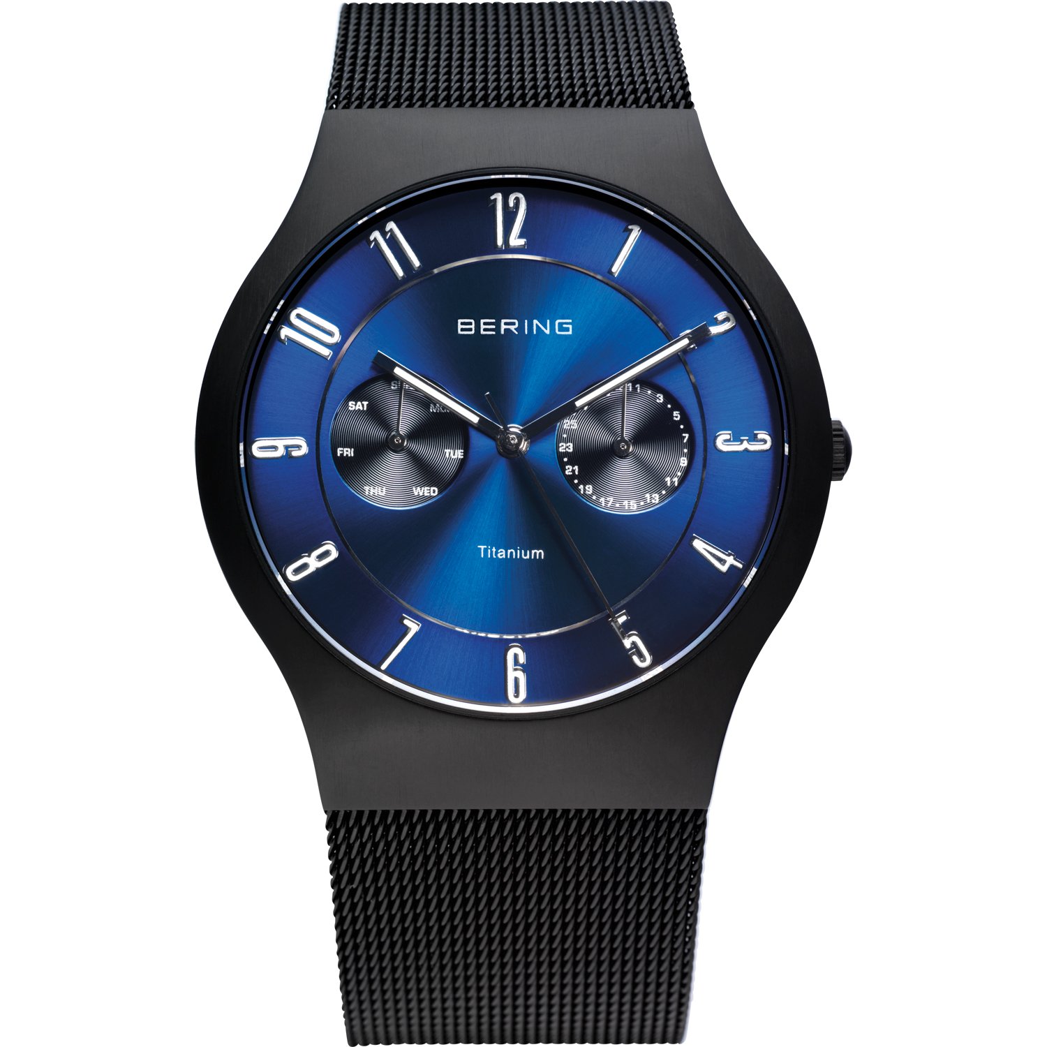 BERING 11939-078 Men’s Titanium Quartz Watch, 39 mm
