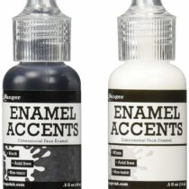 Ranger Enamel Accents Set, Black and White