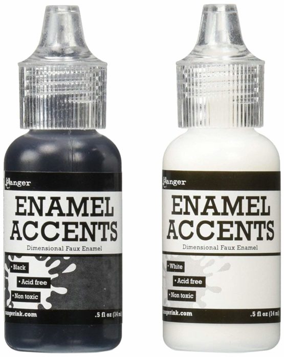 Ranger Enamel Accents Set, Black and White