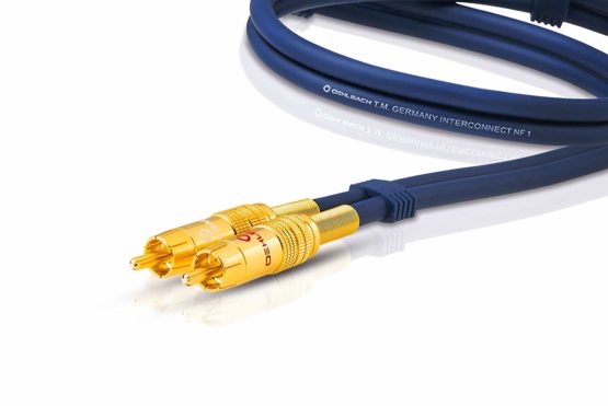 OEHLBACH Master Set NF 1 stereo interconnect 1x1m. Neutral, well-balanced sound. Colour: blue. STAR RATING : 3. - Image 4