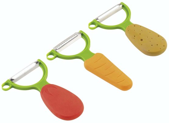 Kuhn Rikon 20401 Straight Veggie Peeler, Potato Design, Brown/Green, 1.3x7.2x13 cm - Image 3