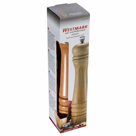 Westmark Classic Salt-And Peppermill, Ceramic, Beige, 5.5 x 5.5 x 25 cm - Image 3