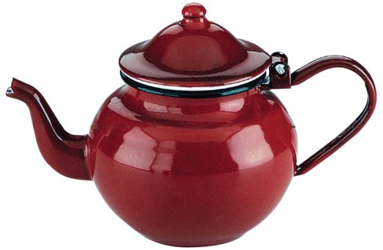 IBILI Teapot Roja 0,75 l of Enamelled Steel in red, 10 x 10 x 20 cm