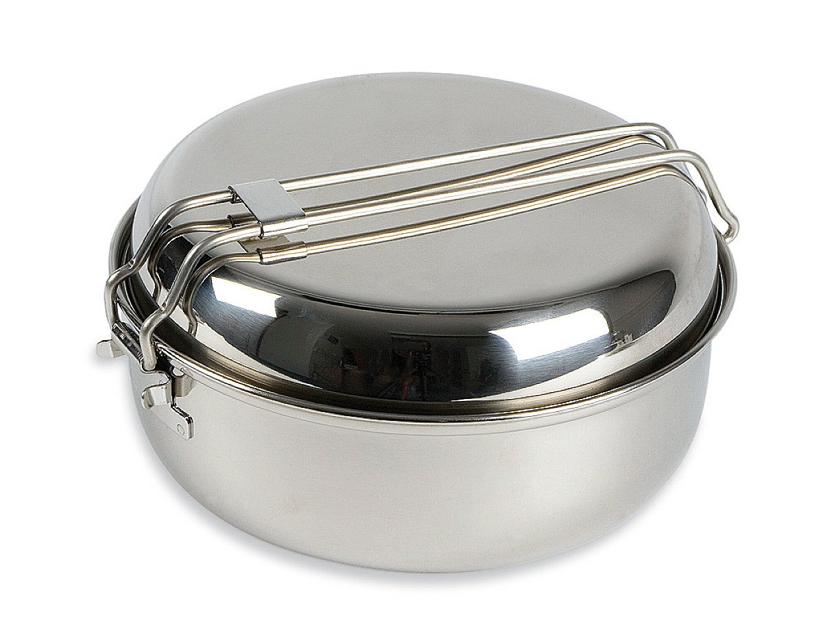 Tatonka Stainless Steel Camp Set Large, silver, diameter 17,3 x 8 cm - Image 2