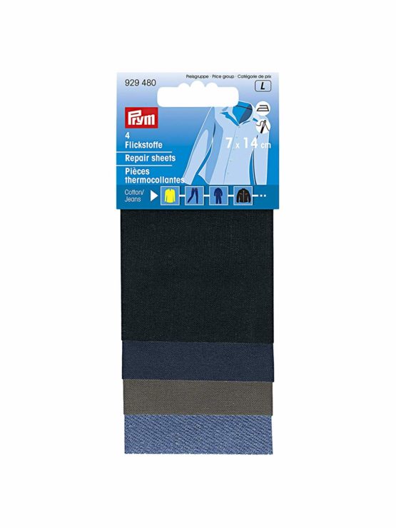 Prym Patches CO for Ironing on 14x7 cm Assorted
