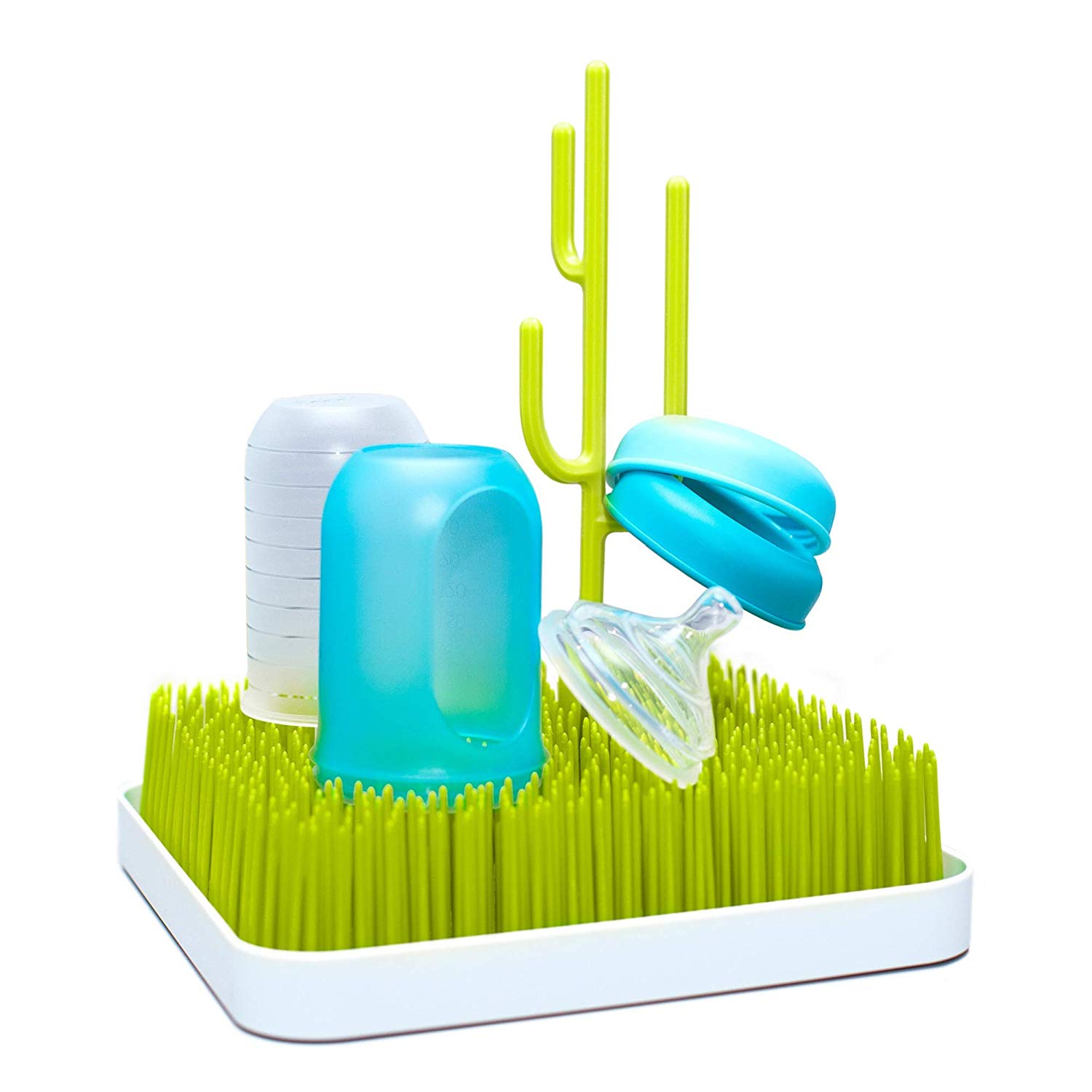 Boon Nursery Accessories Starter Bundle, Drying Rack - Wide Green