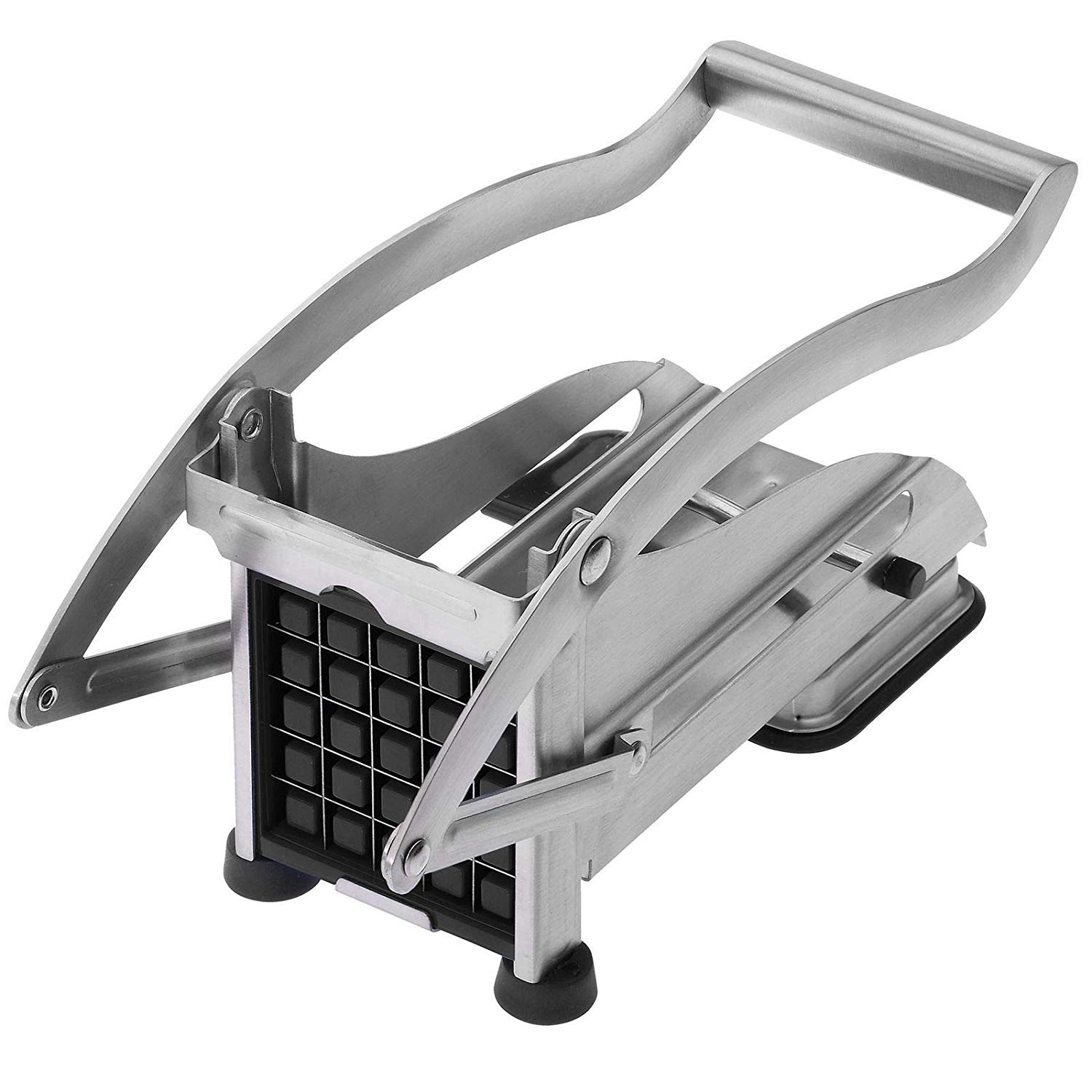 Westmark Potato Chipper And Produce Slicer With Three Stainless Steel Cutting Inserts And Indentors, Pomfri-Perfect, Silver, 11812260 - Image 2