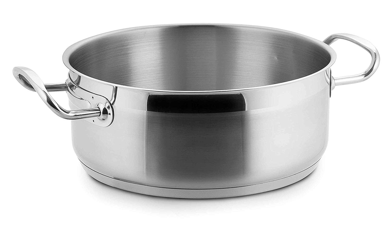 Lacor 57016 Eco-Chef Casserole without Lid, 16 x 8 cm, Silver