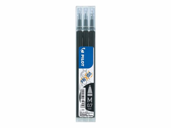 Pilot Frixion Erasable Rollerball Set 0.7 mm (Single Pen) with 3 refills - Black - Image 3