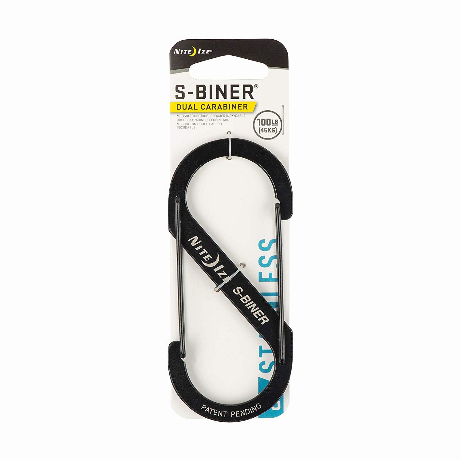 Nite Ize S-Biner Size 5 Durable Carabiner - Black