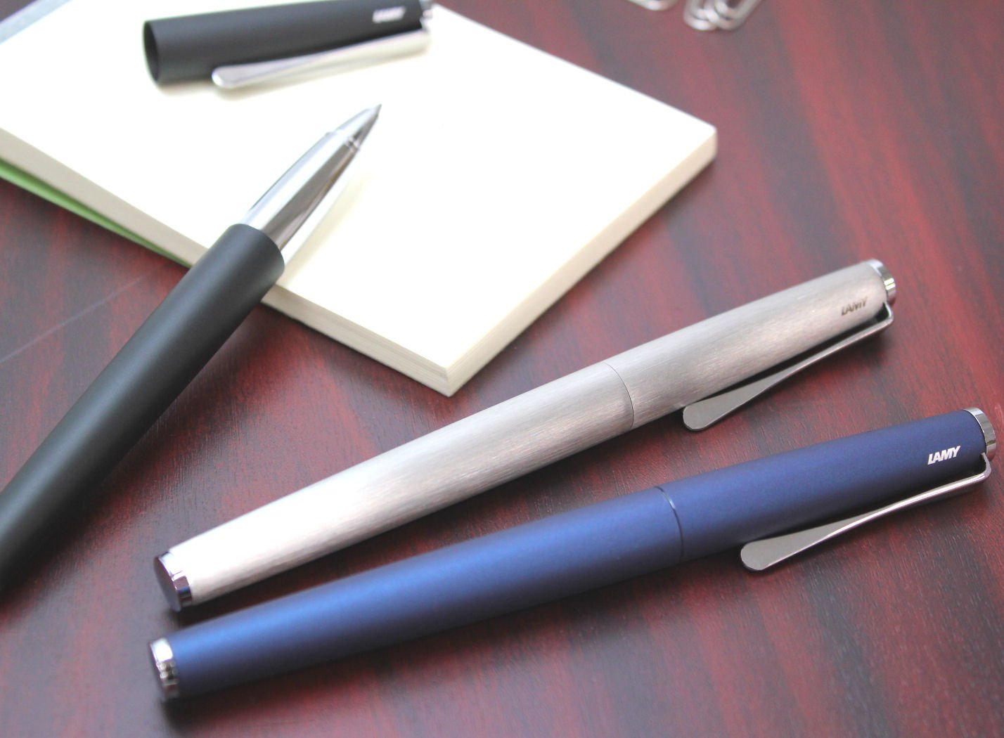 Lamy studio brushed, rollerball pen in elegant metal barrel - Image 3