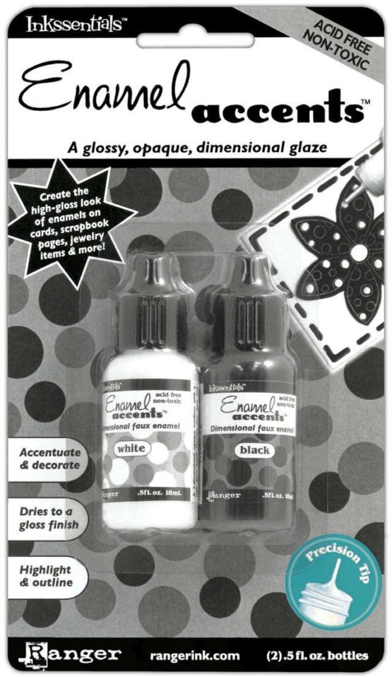 Ranger Enamel Accents Set, Black and White - Image 2