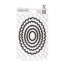 Docrafts Large Nesting Dies, Scalloped Oval (Pack of 5)