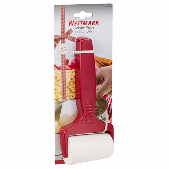 Westmark Cake Tin Roller For Round Baking Tins, Conical, Plastic, Red/White, 31402270 - Image 2