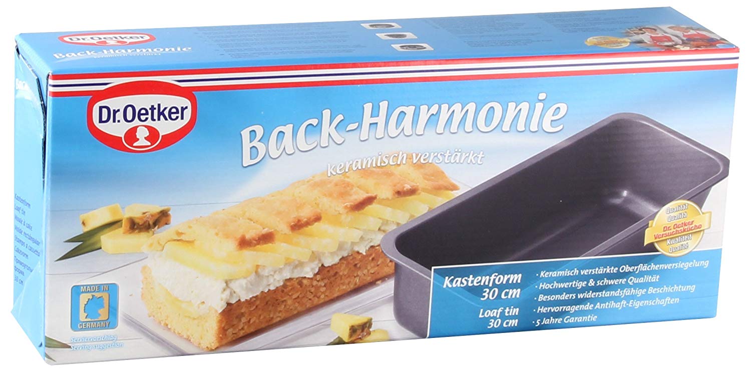Dr.Oetker Baking tin Back-Harmonie 30 cm in black, Enamel, 30 x 11.5 x 7 cm - Image 4