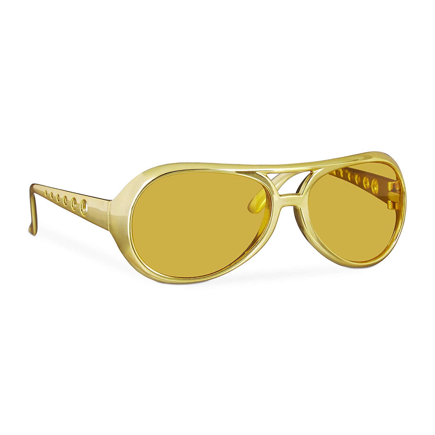 Relaxdays Rapper Glasses, Funny Rapper and Pimp Glasses, Fancy Dress Accessory for Mardis Gras and Theme-Parties, Golden