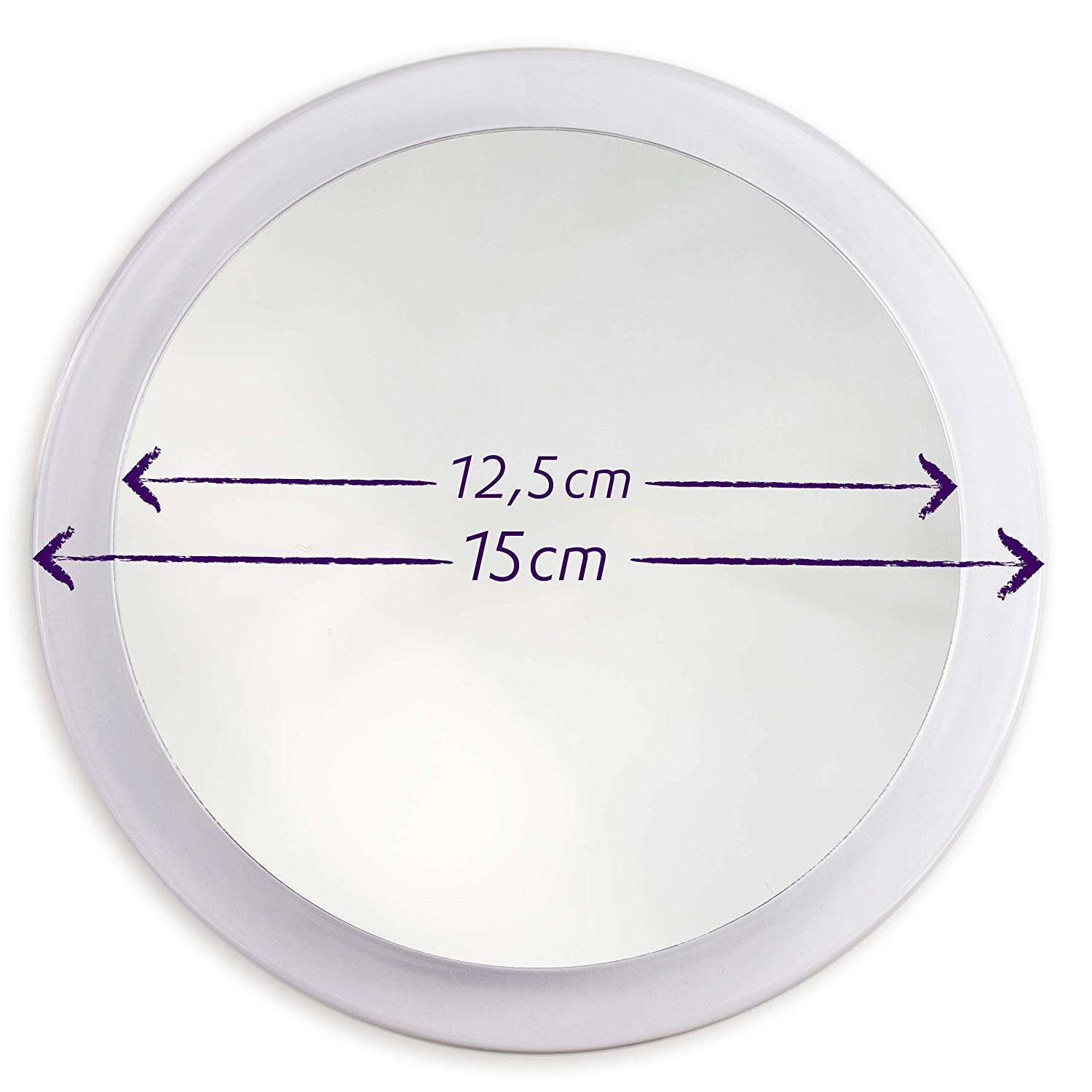 Fantasia Make Up Magnification Mirror With Suction Cups: Portable Bathroom and Travel 7x Magnifying Face Mirror - Image 2