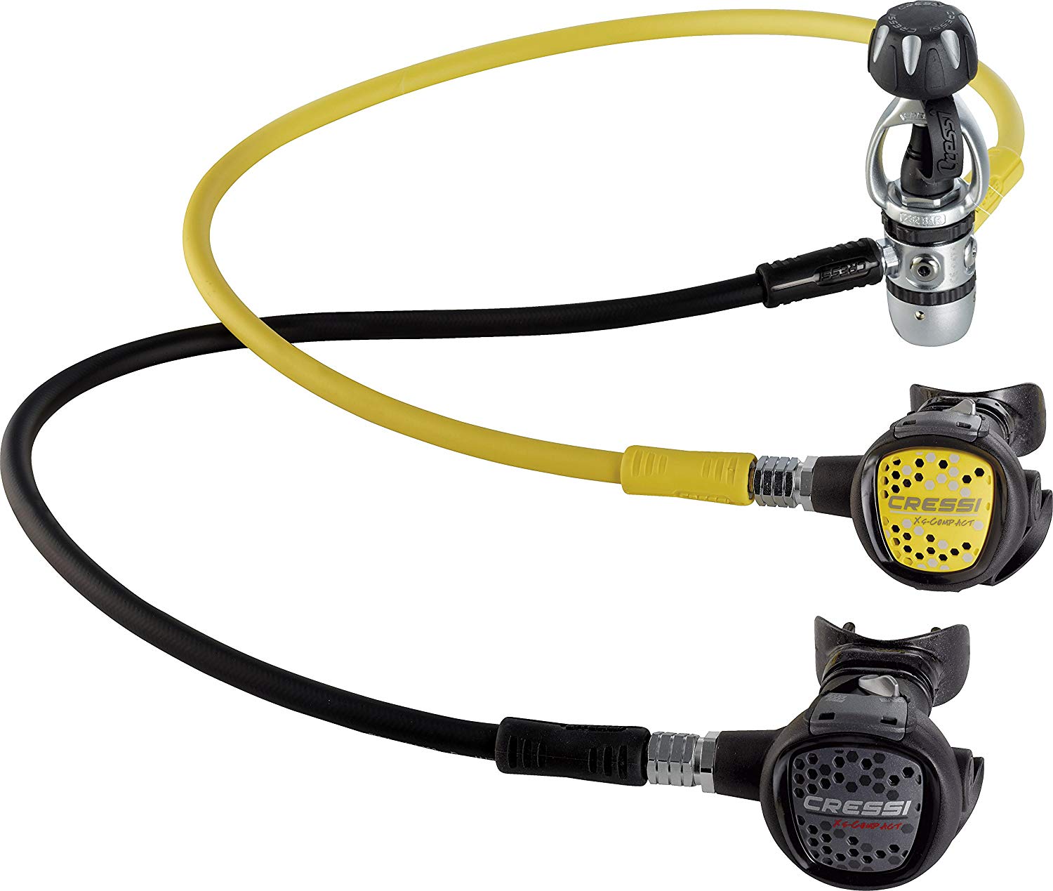 Cressi HY788051 AC2 XS Compact DIN Scuba Regulator, Black - Image 2