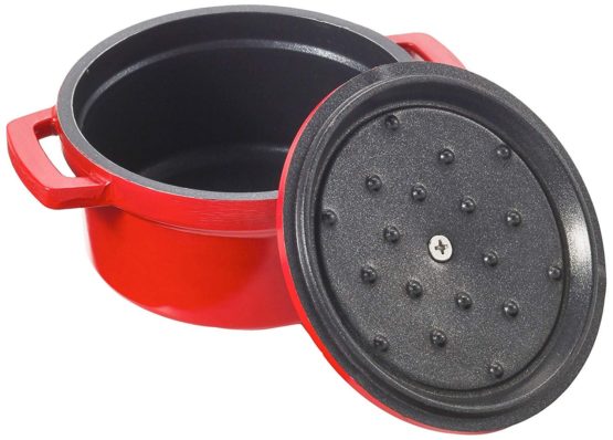 LACOR Cast Aluminum Red Casserole D.14 Cms, One Size - Image 2
