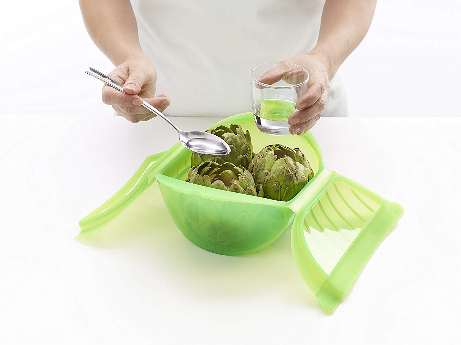 Lékué Steam Case, Green, 3-4 People, 1 liter - Image 4