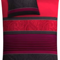 Kleine Wolke"Cambridge” Bed Linen Set, Rubin, 135 x 200 cm