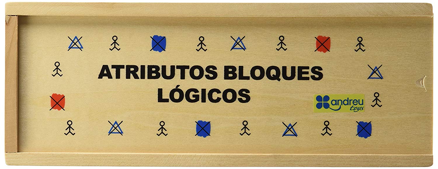 Andreu Toys Logic Blocks Attributes Set, 20 Pieces