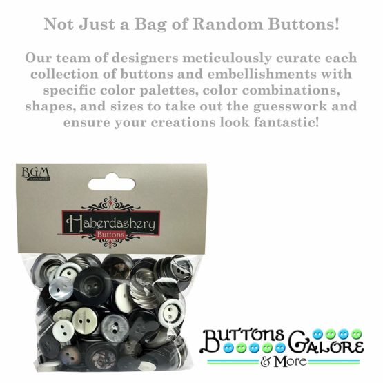 Buttons Galore Black & White, Multi-Colour, 0.6 - Image 3