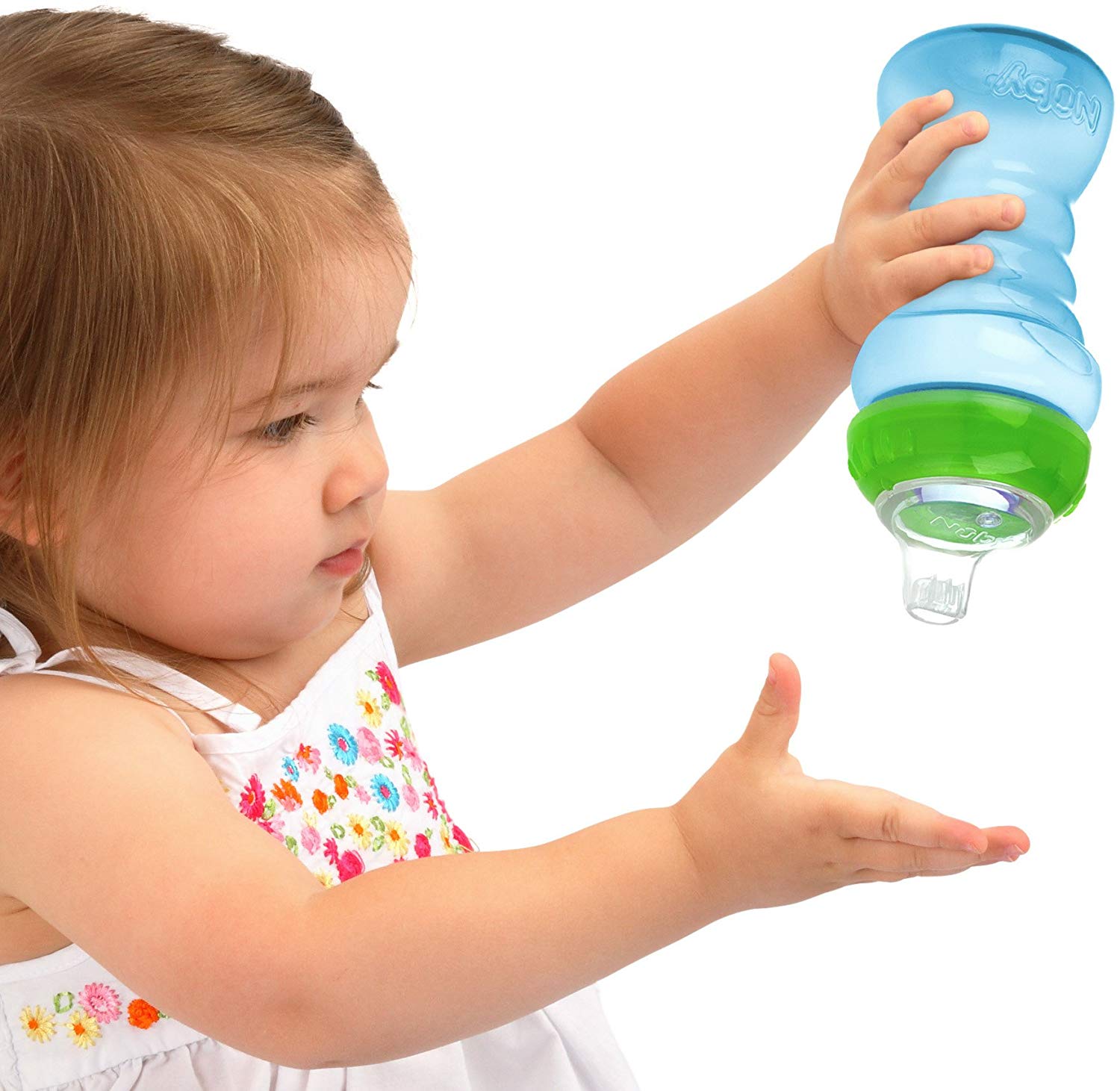 Nuby Easy Grip Cup Polypropylene ID9648 295 ml with Leak-Proof Drinking Kmun Dstck Silicone, Multicolor - Image 2