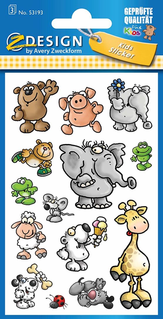 Avery Zweckform 53193 Children Sticker, Animals, 42 " - Image 2