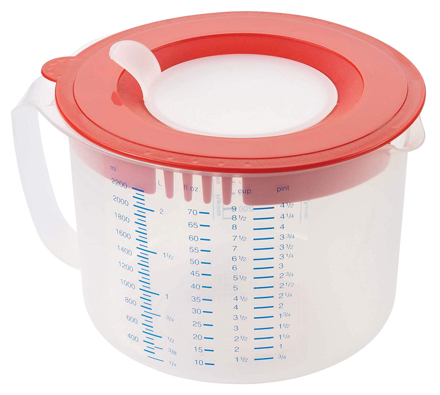 Leifheit 3-in-1 Measuring Jug and Mixing Bowl, 2.2 L