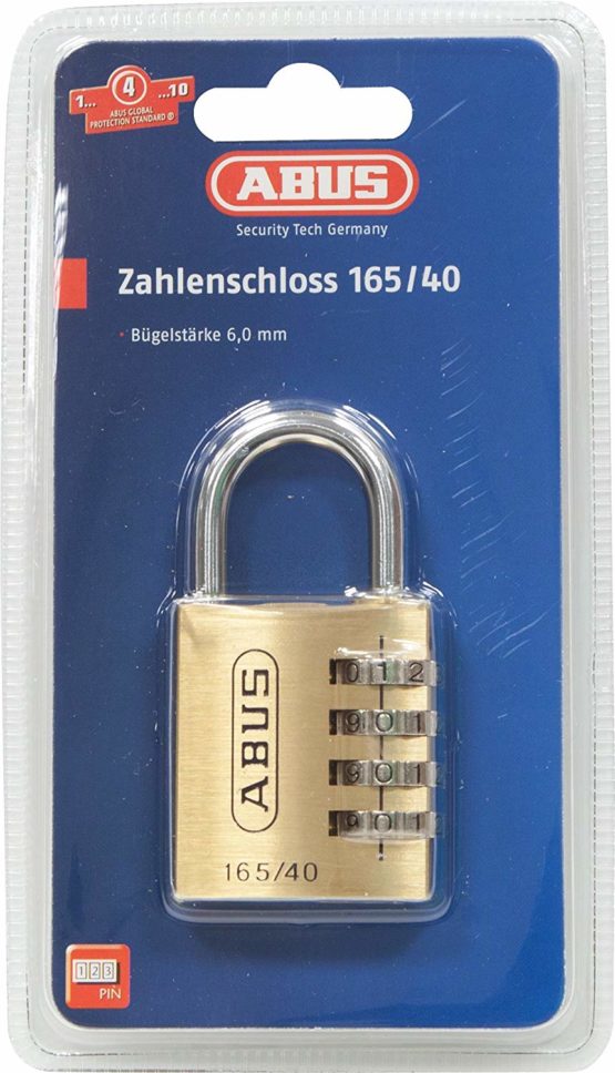 ABUS 20128 Brass Combination Lock 165/40 SB, Size: 40 mm - Image 3