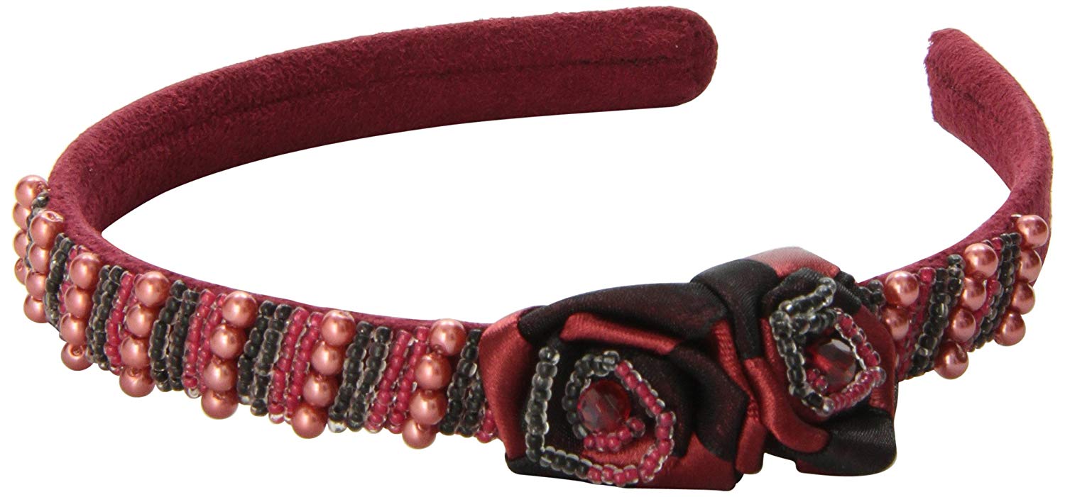 Caravan Hair Decoration Headband Number 1310, Red - Image 2