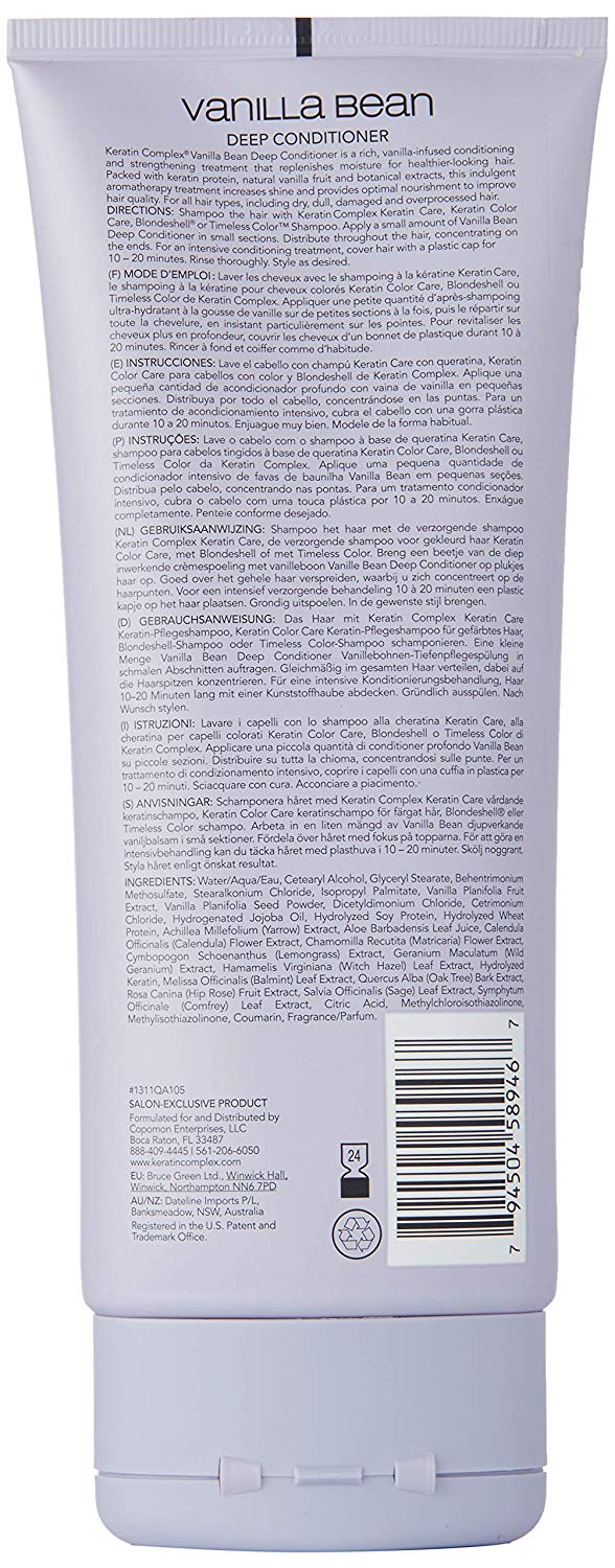 Keratin Complex Vanilla Bean Deep Conditioner 207 ml, 207.01 ml (Pack of 1) - Image 2
