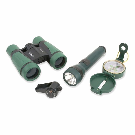 Carson HU-401 AdventurePak Featuring 30mm Binoculars and Outdoor Accessories, Green - Image 2