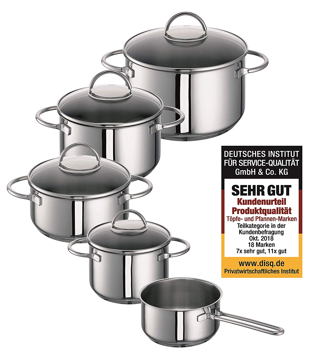 Rohe Germany Ravenna 250101-05 5-Piece Master Set, Silver, 5 piece
